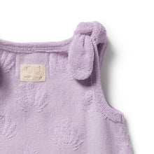 Load image into Gallery viewer, Lavender Shells Organic Terry Singlet