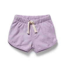 Load image into Gallery viewer, Lavender Shells Organic Terry Tie Short