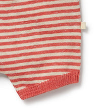Load image into Gallery viewer, Strawberry Swirl Organic Knitted Stripe Set