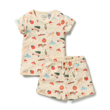 Load image into Gallery viewer, Deck the Halls Organic Rib Short Sleeved Pyjamas