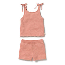 Load image into Gallery viewer, Petal Pink Organic Knitted Pointelle Set
