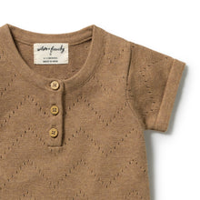 Load image into Gallery viewer, Ginger Snap Organic Knitted Pointelle Bodysuit