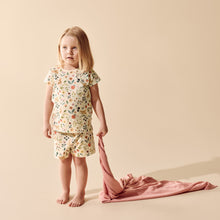 Load image into Gallery viewer, Petal Pink Organic Knitted Pointelle Blanket