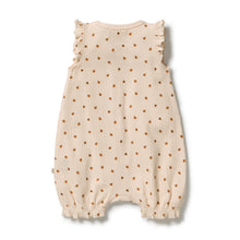 Load image into Gallery viewer, Little Lady Bugs Organic Ruffle Zipsuit