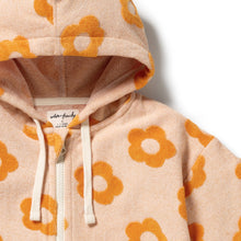 Load image into Gallery viewer, Daisy Glow Organic Terry Hooded Towel