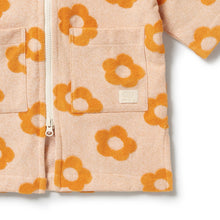 Load image into Gallery viewer, Daisy Glow Organic Terry Hooded Towel