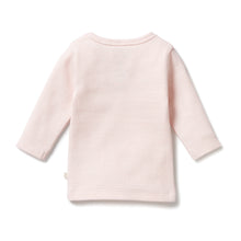 Load image into Gallery viewer, Organic Stripe Rib Long Sleeved Top Cantaloupe