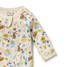 Load image into Gallery viewer, Daisy Mae Organic Zipsuit With Feet