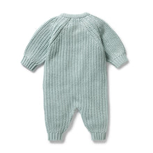 Load image into Gallery viewer, Duck Egg Organic Knitted Growsuit