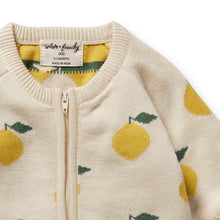 Load image into Gallery viewer, Lemony Organic Knitted Jacquard Growsuit