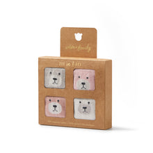 Load image into Gallery viewer, Girls Organic 4 Pack Baby Socks