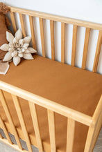 Load image into Gallery viewer, Organic Cot Sheet: Rainbow Ivory Umber