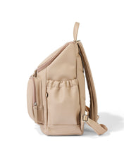 Load image into Gallery viewer, Signature Nappy Backpack - Oat Dimple Faux Leather | default
