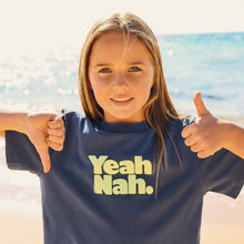 Load image into Gallery viewer, Yeah Nah Kids Slang Tee in Navy