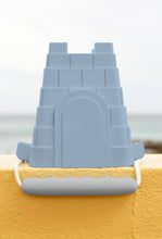 Load image into Gallery viewer, Clovelly castle bucket - new silicone castle-shaped bucket: Mint with lilac handle