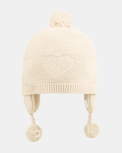 Load image into Gallery viewer, Organic Earmuff Heart Feather