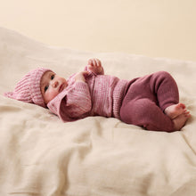 Load image into Gallery viewer, Rhubarb and Cream Organic Knitted Ruffle Jumper