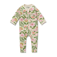 Load image into Gallery viewer, Ma Fleur Organic Zipsuit with Feet