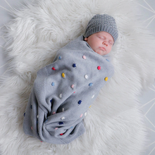 Load image into Gallery viewer, Confetti Grey Baby Blanket