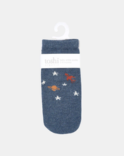 Load image into Gallery viewer, Organic Baby Socks Jacquard Space Race