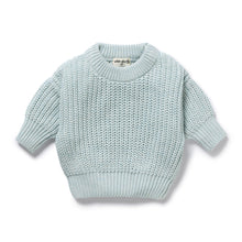 Load image into Gallery viewer, Cloud Blue Organic Knitted Jumper