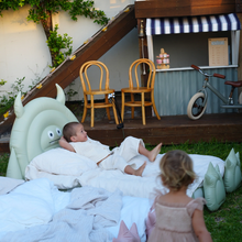 Load image into Gallery viewer, Kids Sleepover Bed Monster Sage