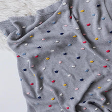Load image into Gallery viewer, Confetti Grey Baby Blanket