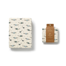 Load image into Gallery viewer, Woolly Whales Organic Bassinet Sheet