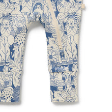 Load image into Gallery viewer, Woodland Adventures Organic Zipsuit with Feet