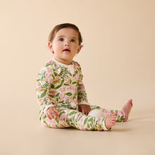 Load image into Gallery viewer, Ma Fleur Organic Zipsuit with Feet