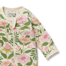 Load image into Gallery viewer, Ma Fleur Organic Zipsuit with Feet