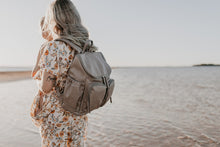 Load image into Gallery viewer, Backpack | Taupe Faux Leather