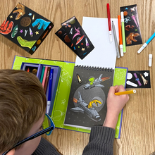 Load image into Gallery viewer, Colouring Set - Dinos in Space