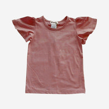 Load image into Gallery viewer, Frill Sleeve Top - Deep Rose
