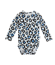 Load image into Gallery viewer, Bodysuit- Blue Leopard