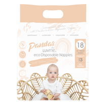Load image into Gallery viewer, Panda Eco Nappies by Luvme, medium size 3, One country Mouse Kids