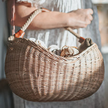 Load image into Gallery viewer, Rattan Half Moon Basket