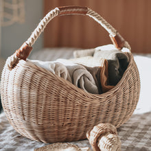 Load image into Gallery viewer, Rattan Half Moon Basket