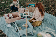 Load image into Gallery viewer, Rattan Wonder Wagon - Vintage Blue