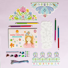Load image into Gallery viewer, Tiger Tribe Paper Crowns - Princess Gems One country Mouse Kids