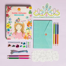 Load image into Gallery viewer, Tiger Tribe Paper Crowns - Princess Gems One country Mouse Kids