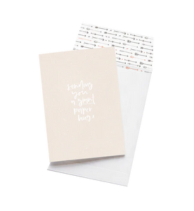 Sending You A Giant Paper Hug // Greeting Card