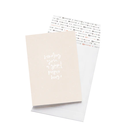 Sending You A Giant Paper Hug // Greeting Card