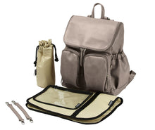 Load image into Gallery viewer, Backpack | Taupe Faux Leather
