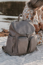 Load image into Gallery viewer, Backpack | Taupe Faux Leather