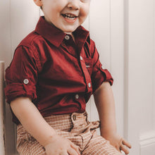Load image into Gallery viewer, Boys Dress Shirt - Maroon