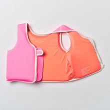 Load image into Gallery viewer, Kids Swim Vest 3-6 Poppy the Peach Neon Pink
