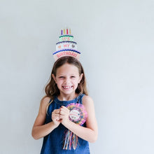 Load image into Gallery viewer, B&#39;day cake headdress MULTI

