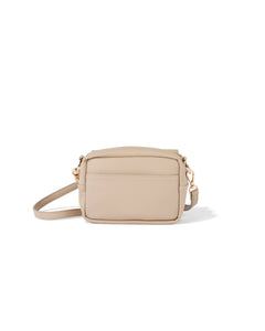 Dimple Faux Leather Playground Cross-Body Bag - Oat | default