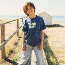 Load image into Gallery viewer, Yeah Nah Kids Slang Tee in Navy
